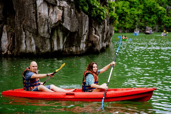 Hanoi: Halong Bay Luxury Option – Titop, Surprise Cave, Kayak - Titop Island, hike or beach time
