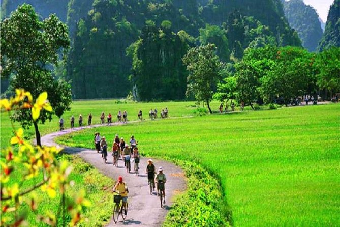 Hanoi - Hoa Lu - Tam Coc - Mua Cave - 1 Day Tour. By Luxury Limousine From Hanoi - Cycling around the Tam Coc area