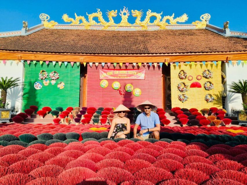 Hanoi: Incense Village, Hat, Lacquer Tour & City Highlights - Train Street is a flexible finish
