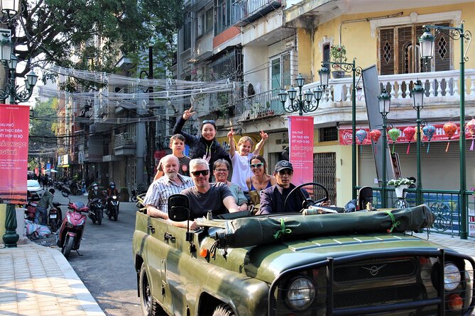 Hanoi Jeep Food Tours Led By Women - West Lake and Truc Bach Lake open up the evening