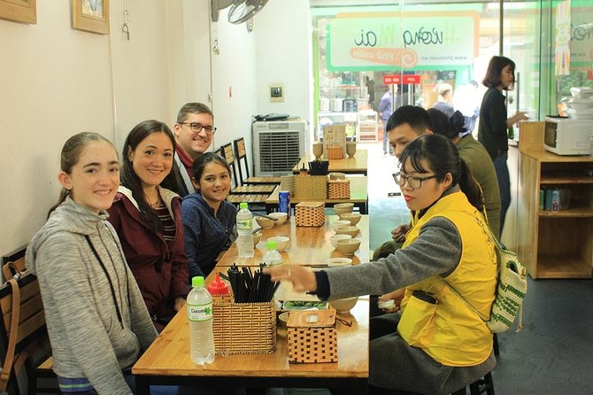 Hanoi Jeep Foodie Tours Led By Women - Eating pho around Duong Tau