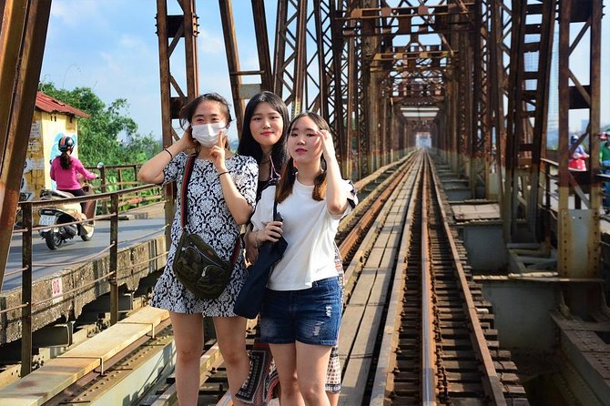 Hanoi Jeep Foodie Tours Led By Women - Finishing on Long Bien Bridge