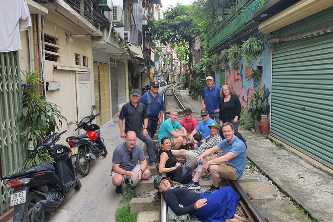 Hanoi Jeep Tour: Food, Culture and Fun by Vietnam Army Jeep - Train Street, coffee, and careful timing