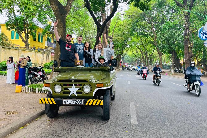 Hanoi Jeep Tour: Red River Countryside+ Backstreet+ Train-street - City landmarks without a standard bus route