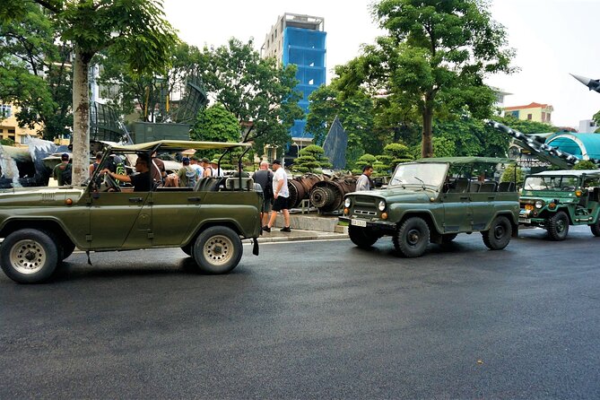 Hanoi Jeep Tours Led By Women: City & Countryside Half Day Combo - City roads, farm paths, and the view from the seat