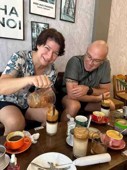 Hanoi: Master the Art of 4-6 Signature Vietnameses Coffees - Whisking egg coffee into a Hanoi classic