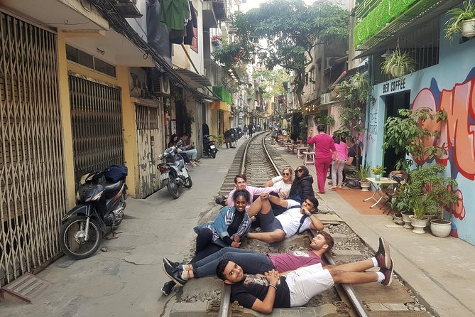 Hanoi Motorbike Tour: Food, Culture and Fun by Vintage Motorbike - Train Street, with the right timing