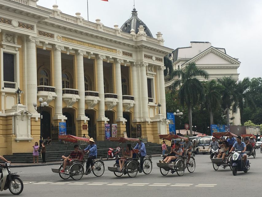 Hanoi: Old Quarter Trishaw Cyclo Tour - Hanoi Opera House and the city’s formal face