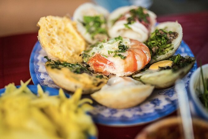 Hanoi Vegan Street Food Tour and Train Street - Crispy banh xeo chay on Hang Dau Street