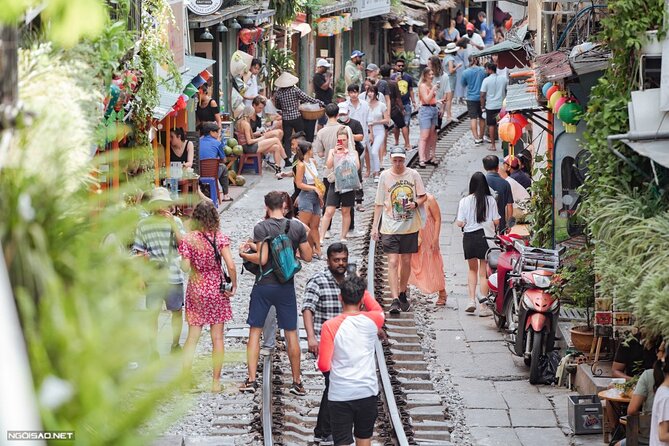 Hanoi Vespa After Dark Street food + Train Street+ Live Music - Ngoc Xa street food near Truc Bach Lake