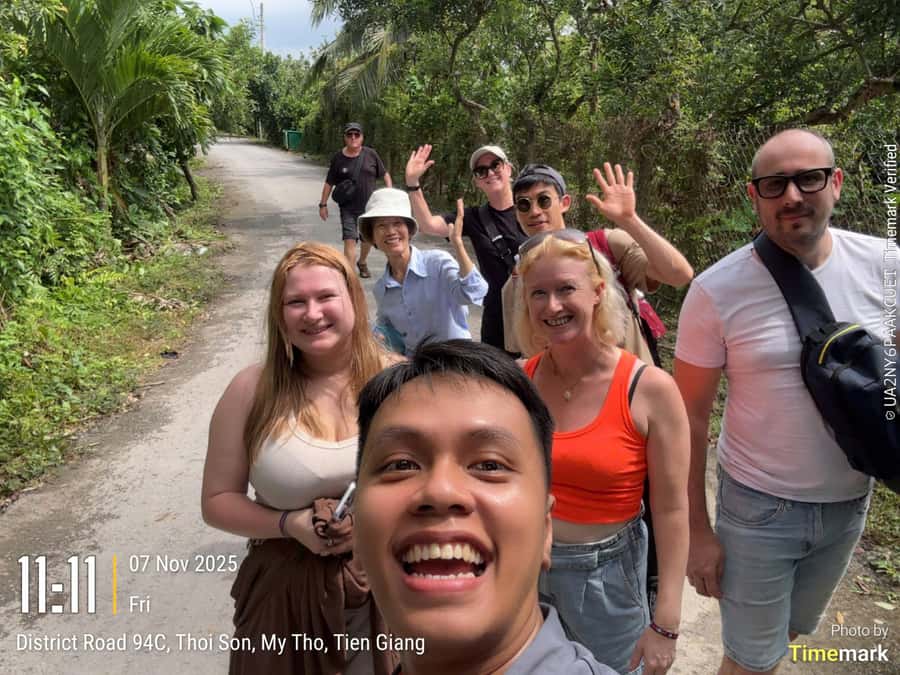 HCM: Authentic Mekong Delta - Boat, TukTuk, Khot Cake Making - Tuk-tuk lanes, fruit, honey, and village life
