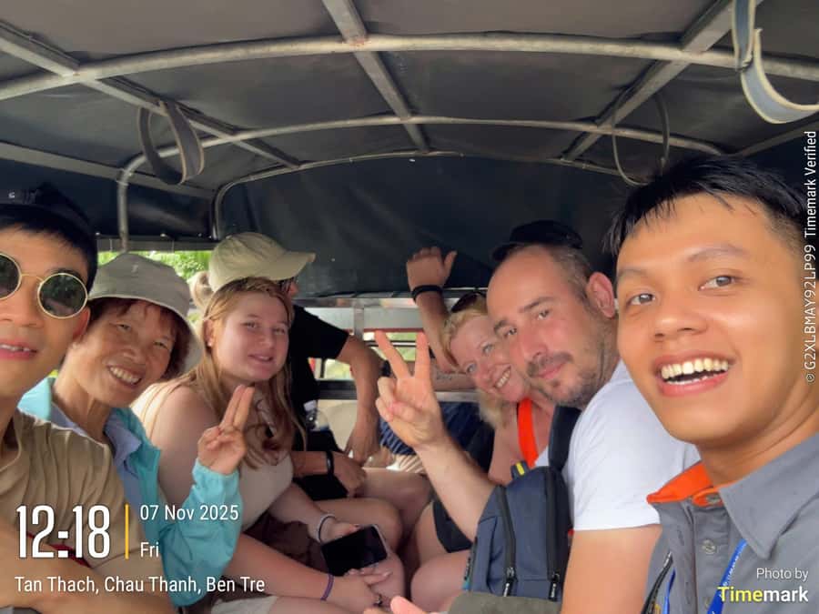HCM: Authentic Mekong Delta - Boat, TukTuk, Khot Cake Making - Coconut candy and Southern Vietnamese folk music