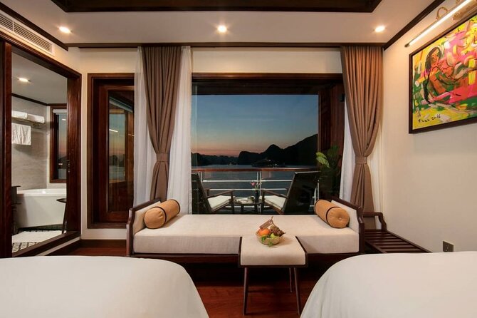Heritage Cruises Best Luxury Cruise to Halong and Lan Ha Bay 2D1N - Vovinam, breakfast, and Dark and Bright Cave
