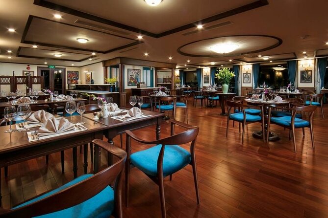 Heritage Cruises Best Luxury Cruise to Halong and Lan Ha Bay 2D1N - Boarding at 12:30 with lunch at L’Indochine Restaurant