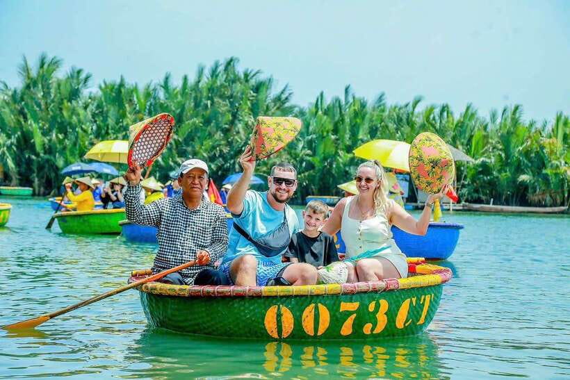 Hoi An: Basket Boat Ride in the BẢY MẪU Coconut Forest - Setting out through Bảy Mẫu Coconut Forest