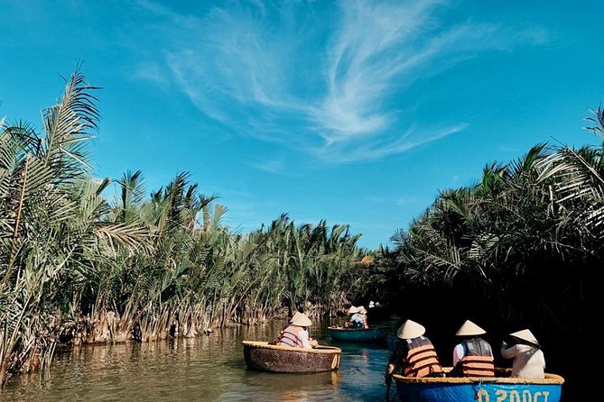Hoi An City and Basket Boat Tour from Da Nang City - Riding a basket boat in Cam Thanh