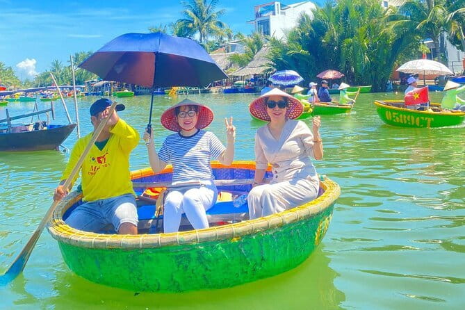 Hoi an Coconut Boat & Hoi an Ancient Town From Da nang or Hoi an - A Bamboo Boat Ride Before Hoi An After Dark