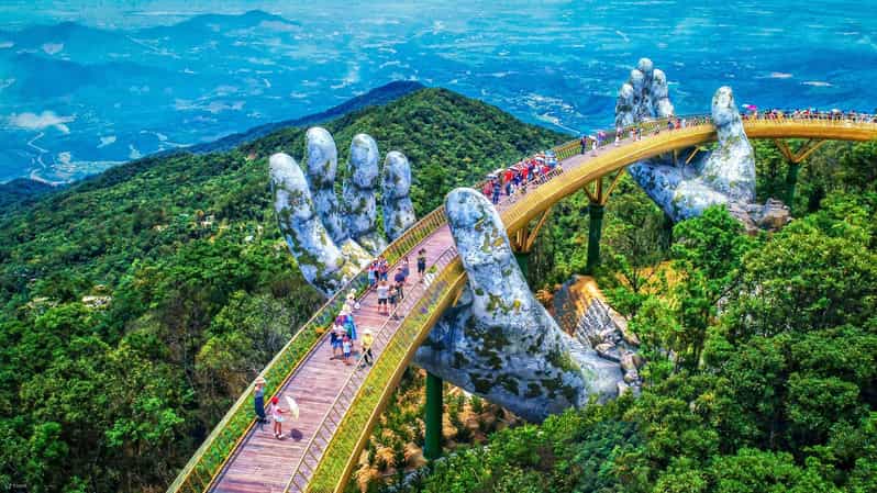 Hoi An/Da Nang : Golden Bridge , Marble Mt & Lady Buddha - Key points at a glance
