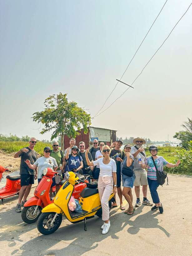Hoi An: Half-day Electric Scooter Countryside Adventure - Cam Nam Village and the working boat yard