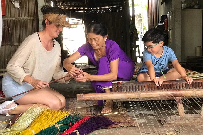 HOI AN Hidden Gems in Rural Villages & River Islands PRIVATE TOUR - Tra Nhieu brings you to a mat-making home