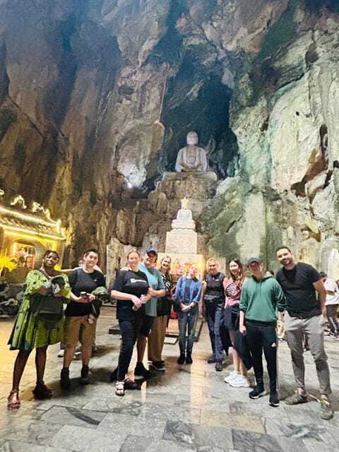 Hoian/Danang: Marble Mountain - Am Phu Cave & Lady Buddha - Climbing Thuy Mountain and entering the caves