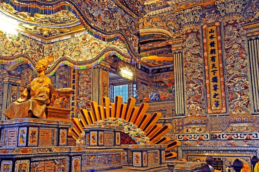 Hue City Tour Full Day - Depart from Da Nang / Hoi An - Khai Dinh Tomb’s dramatic royal design