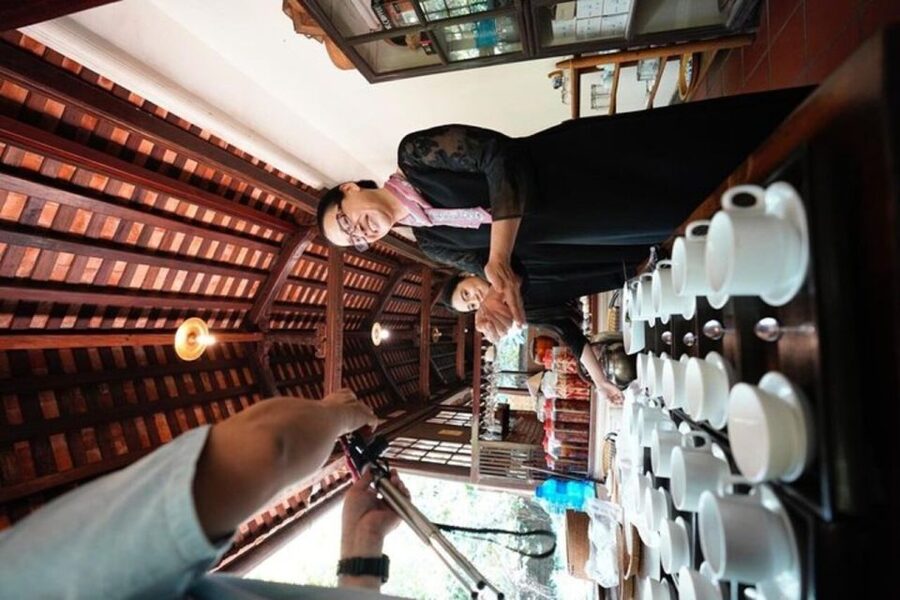 Hue: Night Street Food Tour by Cyclo with a Local Guide - Com hen brings the taste of the Perfume River