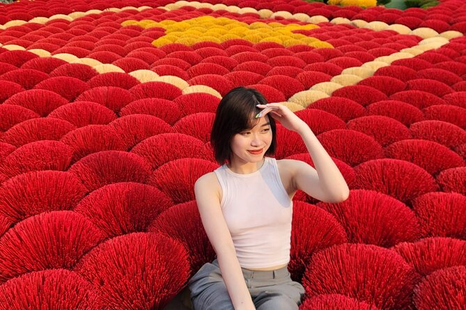 Incense Village, Conical Hat, Lacquer Art, SMALL GROUP From Hanoi - Train Street is not really a tour stop