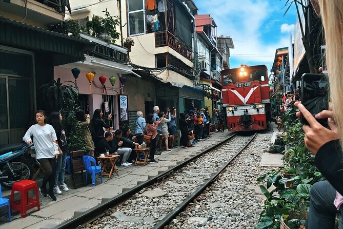 Incense Village & HANOI city tour with train street Coffee - Train Street before lunch