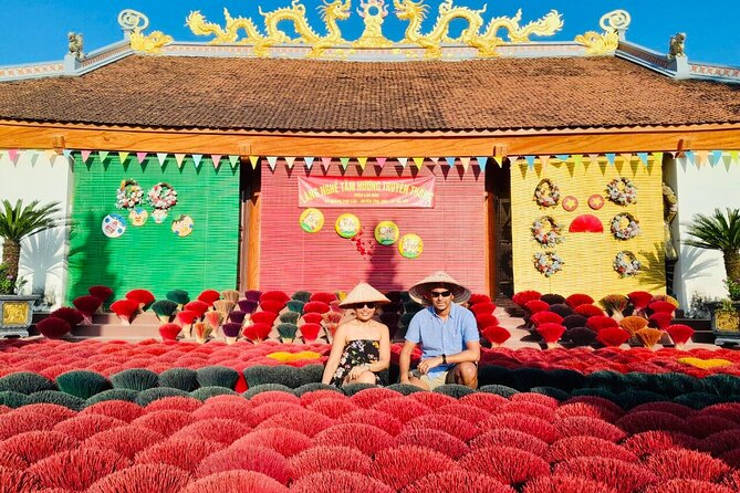 Incense Village, Hat & Lacquer Artisanal with Options From Hanoi - The optional Train Street finish