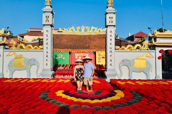 Incense Village, Hat & Lacquer Artisanal with Options From Hanoi - Quang Phu Cau’s red incense displays