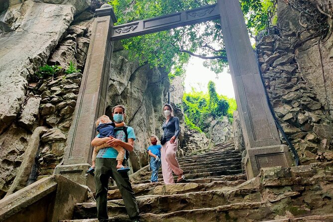 Lady Buddha, Marble Mountains, Coconut Jungle & Hoian City Tour - Marble Mountains, caves, and 282 steps