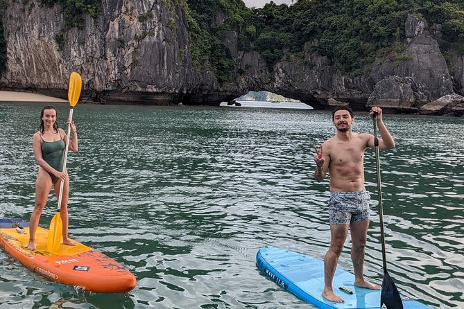 Lan Ha Bay Day Tour from Hanoi & Cat Ba Town - Serenity Boutique - Dark and Light Cave by kayak