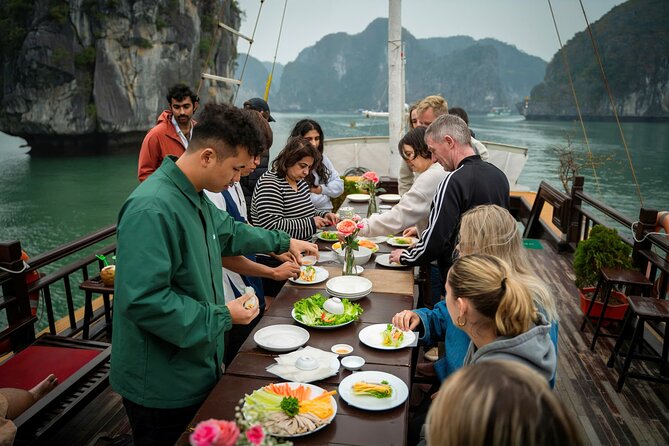 Lan Ha Bay Full Day Boat Tour from Hanoi/ Cat Ba - Swimming at Ba Trai Dao, the Three Peach Islets