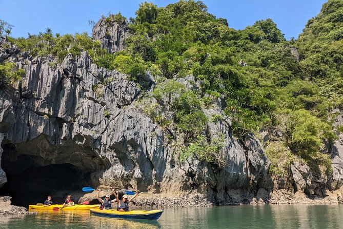 Lan Ha Bay Full-Day Cruise Tour from Hanoi - Serenity Boutique - Kayaking at Dark and Light Cave