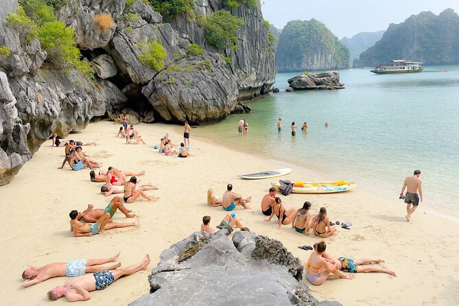 Lan Ha Bay Full-Day Cruise Tour from Hanoi - Serenity Boutique - Lunch with Cat Ba seafood at 12:30