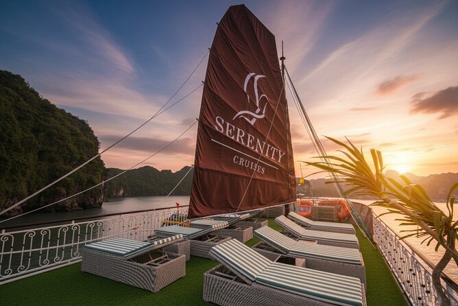 Lan Ha Bay Full-Day Cruise Tour from Hanoi - Serenity Boutique - The return route and 4 p.m. sunset party