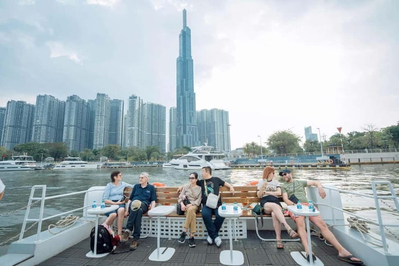 Lively Saigon River Sightseeing Cruise + Guided Walking Tour - Lower deck, upper deck, or boutique seating