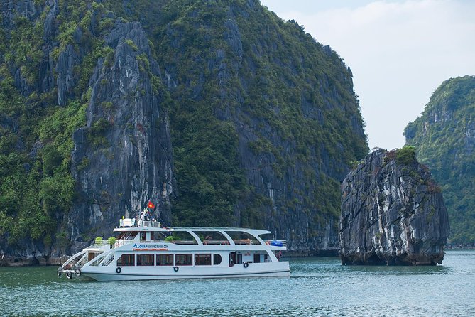 Luxury Halong Bay 1 Day on Cruises From Hanoi with Bus & Lunch - Boarding Alova Premium at 12:15