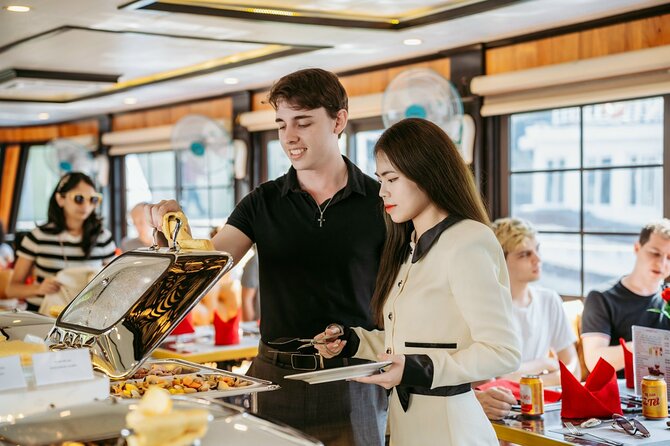 LUXURY Halong Bay Cruise 5 Stars Full Day Tour with Buffet Lunch - Sunset snacks and the ride back to Hanoi