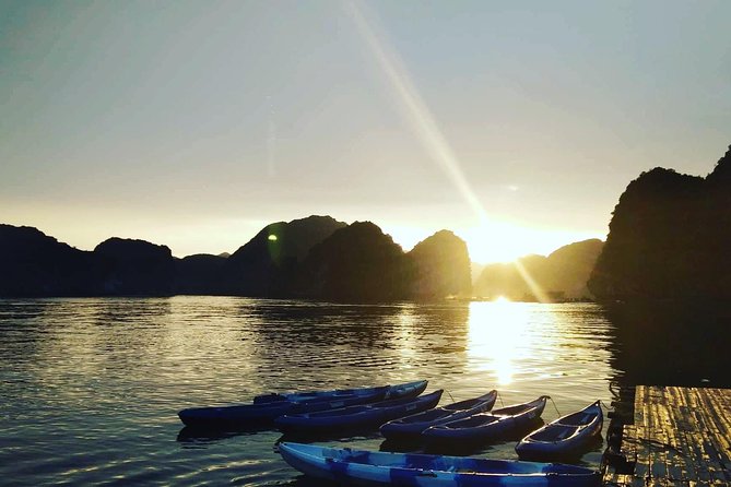 Magical Sunset and Evening with glowing plankton by Cat Ba Local - Waiting at the floating house