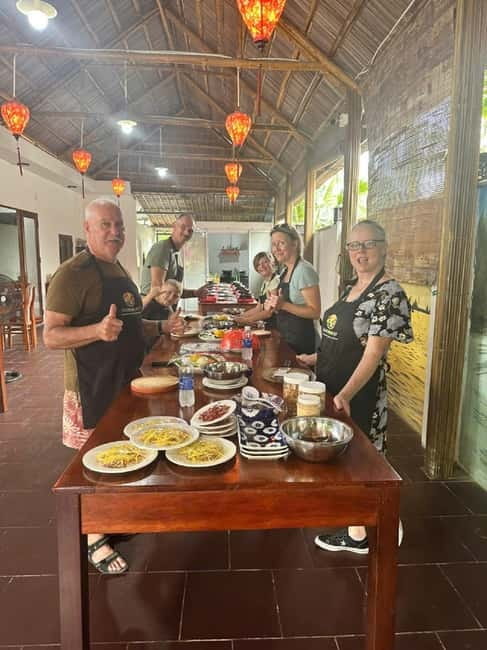 Market Tour, Basket Boat Ride & Cooking Class by Hangcoconut - The Bay Mau coconut forest by bamboo basket boat