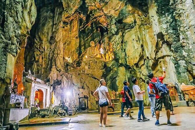 Monkey mountain-Huge Lady Buddha-Marble mountains & Am Phu caves - Lunch with Quang noodles or Bánh Xèo