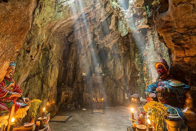 Morning Small group to Marble Mountains - Am Phu Cave - Monkey Mountain - Pagodas, towers, and views above Da Nang