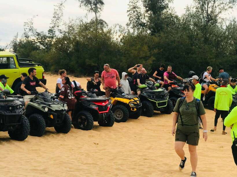 Mui Ne Group tour: Sunrise or Sunset Sand Dunes By Jeep - Walking barefoot through Fairy Stream