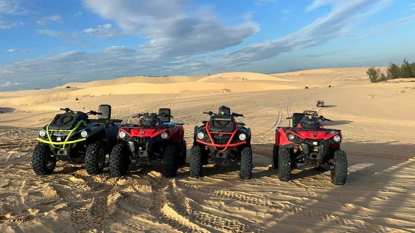 Mui Ne: Group Tour & Sunrise/Sunset Quad Bike Adventure - White Sand Dunes: pay for the ride or walk
