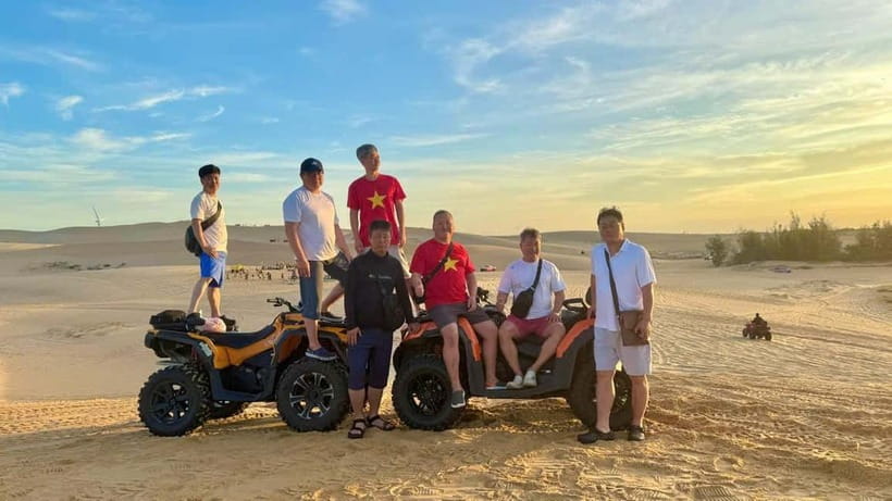Mui Ne: Group Tour & Sunrise/Sunset Quad Bike Adventure - The jeep ride, guide service, and group feel