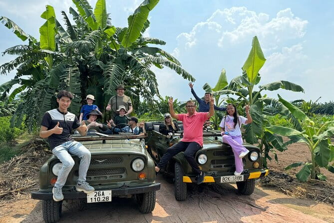 Ninh Binh Army Jeep see Highlight Start From Hanoi By Limousine - Thung Nham’s valley roads