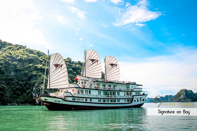 (Official) Signature Halong Cruise - 03 days 02 nights program - Transport from Hanoi and meeting-point planning