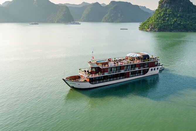 Orchid Premium Cruises Halong Bay 2Days/1Night With 5 Star - Cruising from Halong Bay toward Lan Ha Bay
